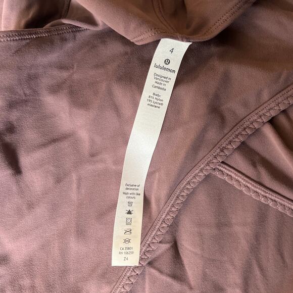 Lululemon Contour Pink Dress Contour Dress Nulu Size 4 NWT - Picture 3 of 6